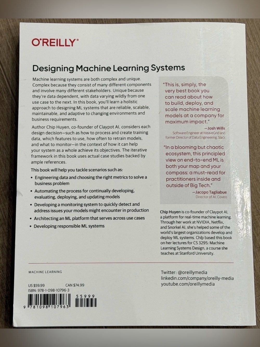 Designing Machine Learning Systems By Chip Huyen English Paperback Book O’Reilly - Picture 8 of 10